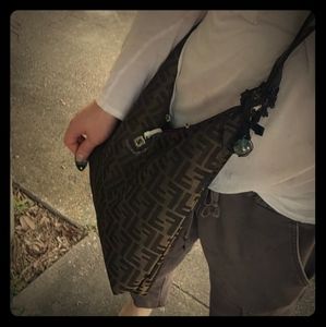 Custom vintage FENDI Zucca crossbody